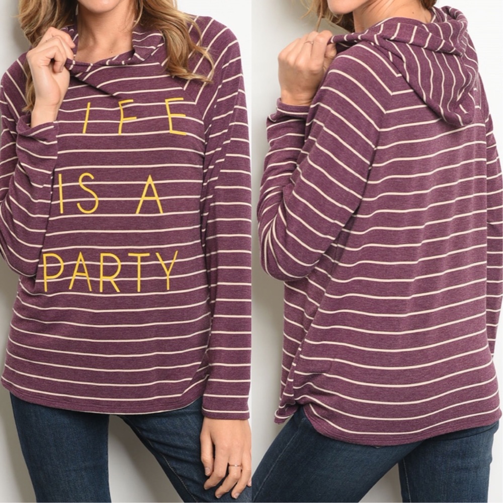 “LIFE IS A PARTY” HOODIE